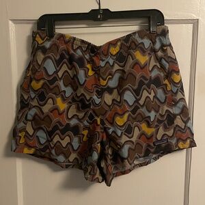 Womens Patagonia Baggies 5in Shorts, small currents - dulse wave, size Large NWT